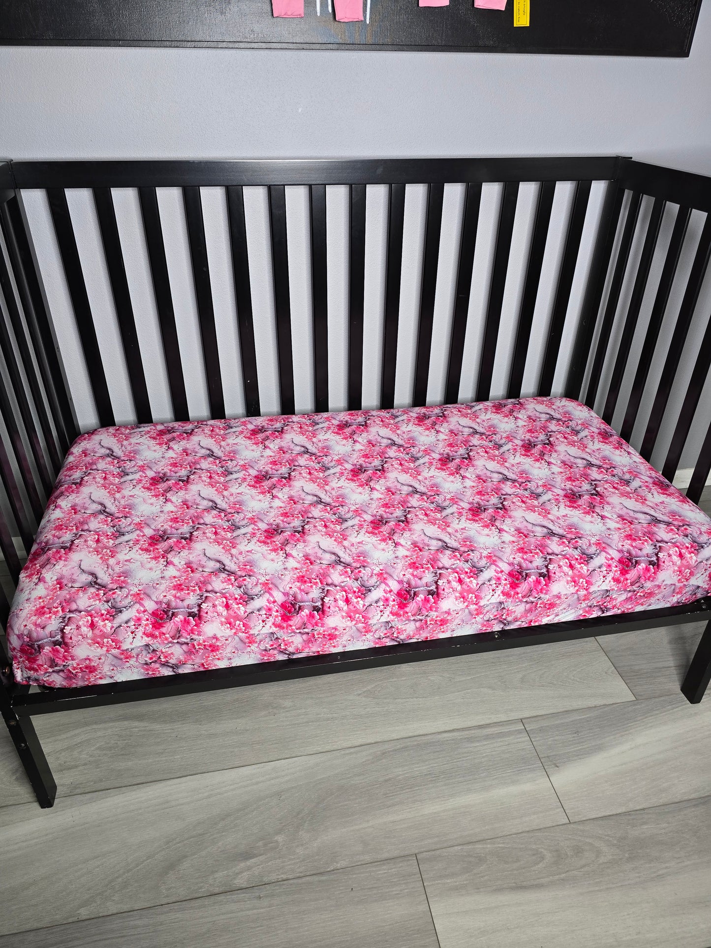 Cherry Blossom - Bamboo Crib Sheet