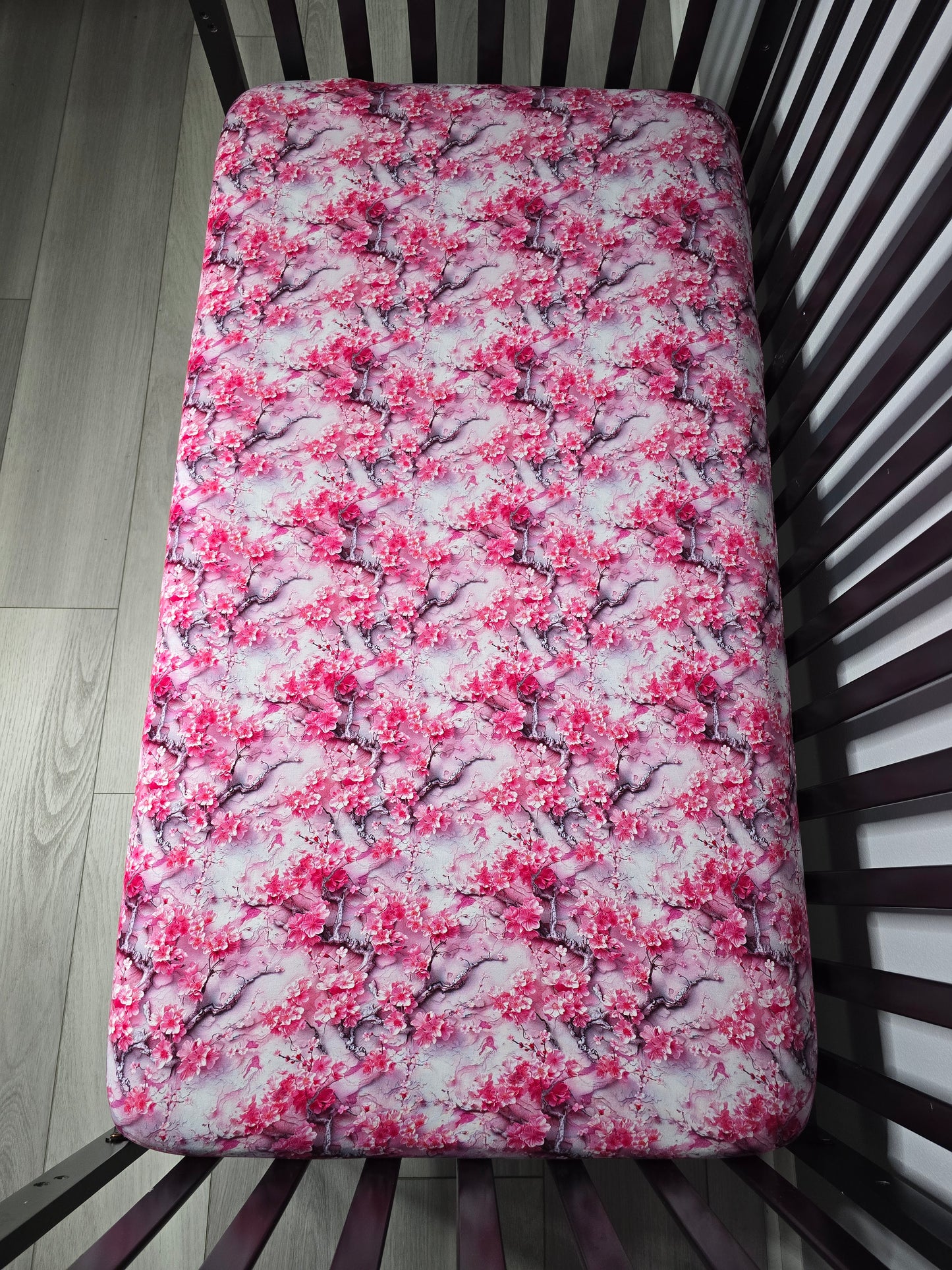 Cherry Blossom - Bamboo Crib Sheet