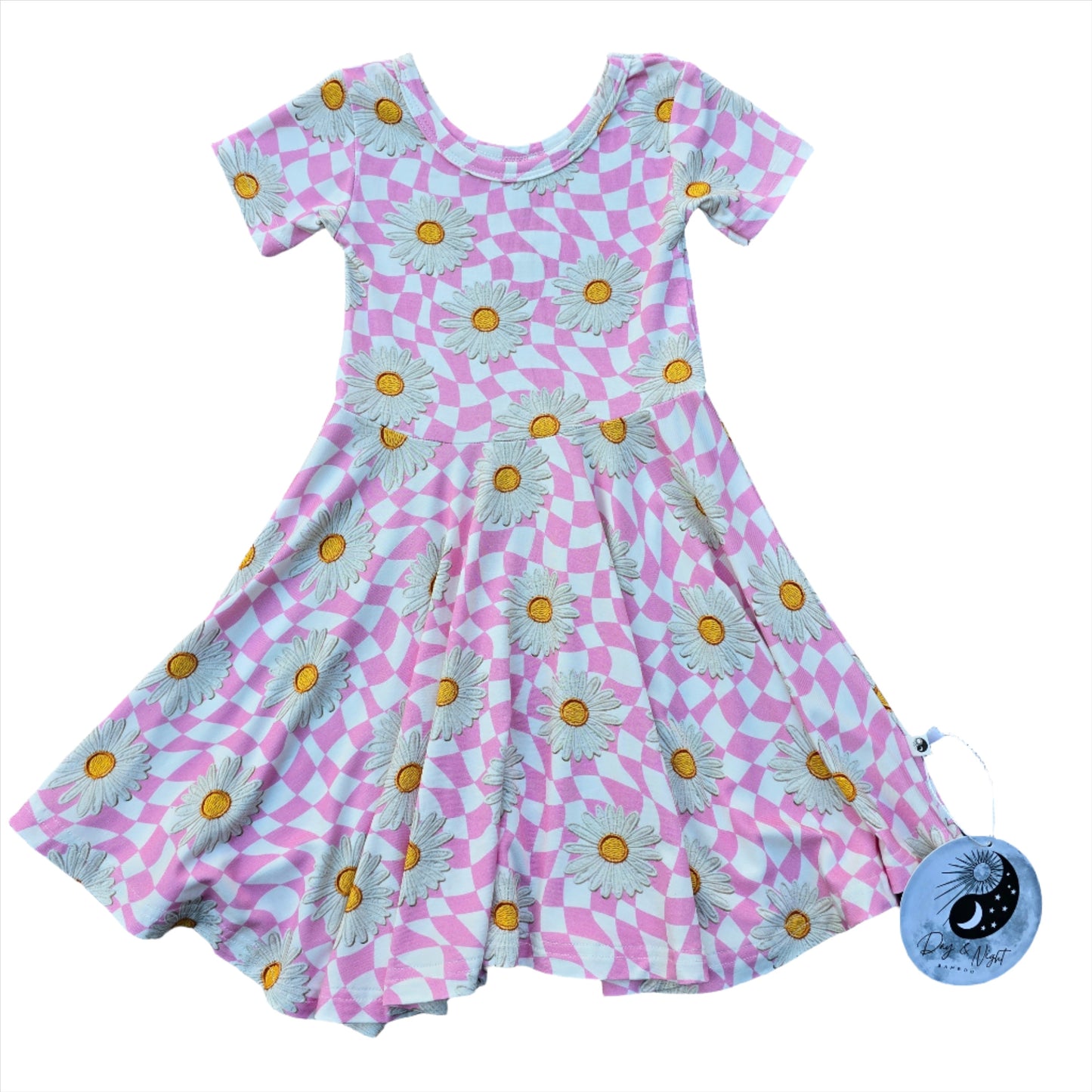 Daisy Checks - Bamboo Twirl Dress