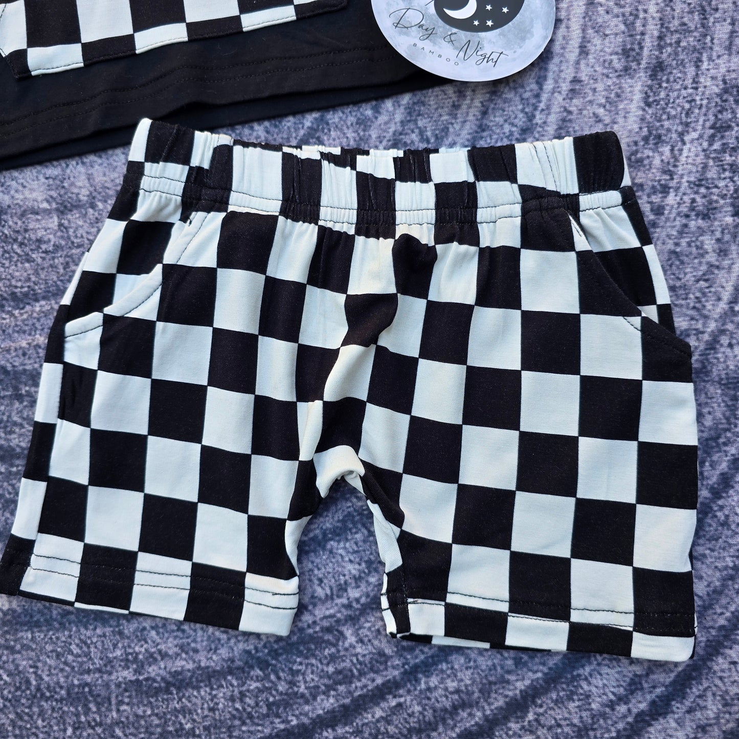 Checkers - Bamboo Hooded Short Set