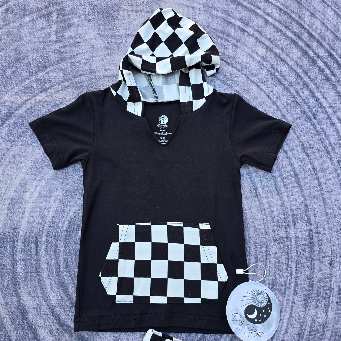 Checkers - Bamboo Hooded Short Set