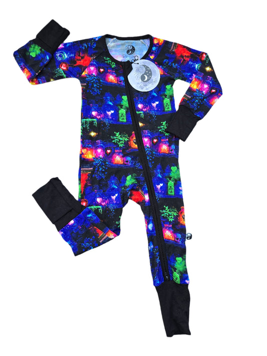 Love Spell - Bamboo Convertible Zip Romper Pajamas