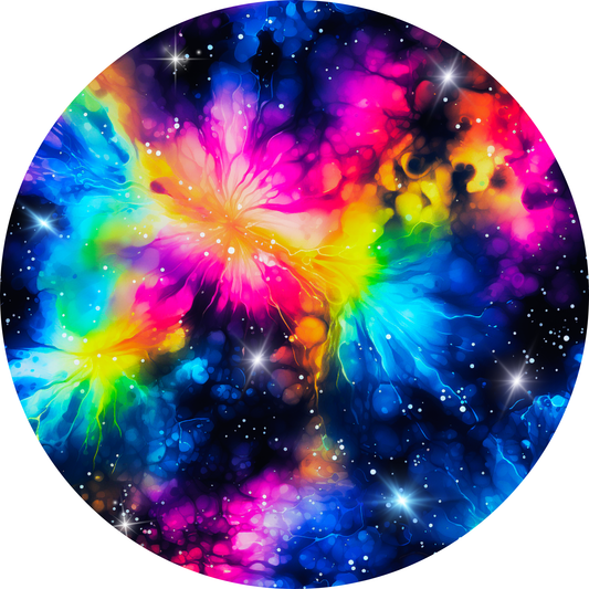 Neon Galaxy - Bamboo Convertible Zip Romper Pajamas