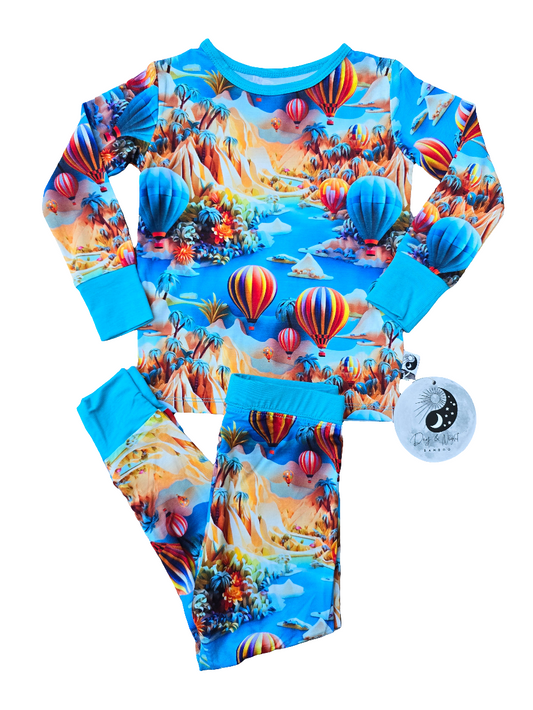 Hot Air Balloons - Bamboo 2 Piece Pajamas