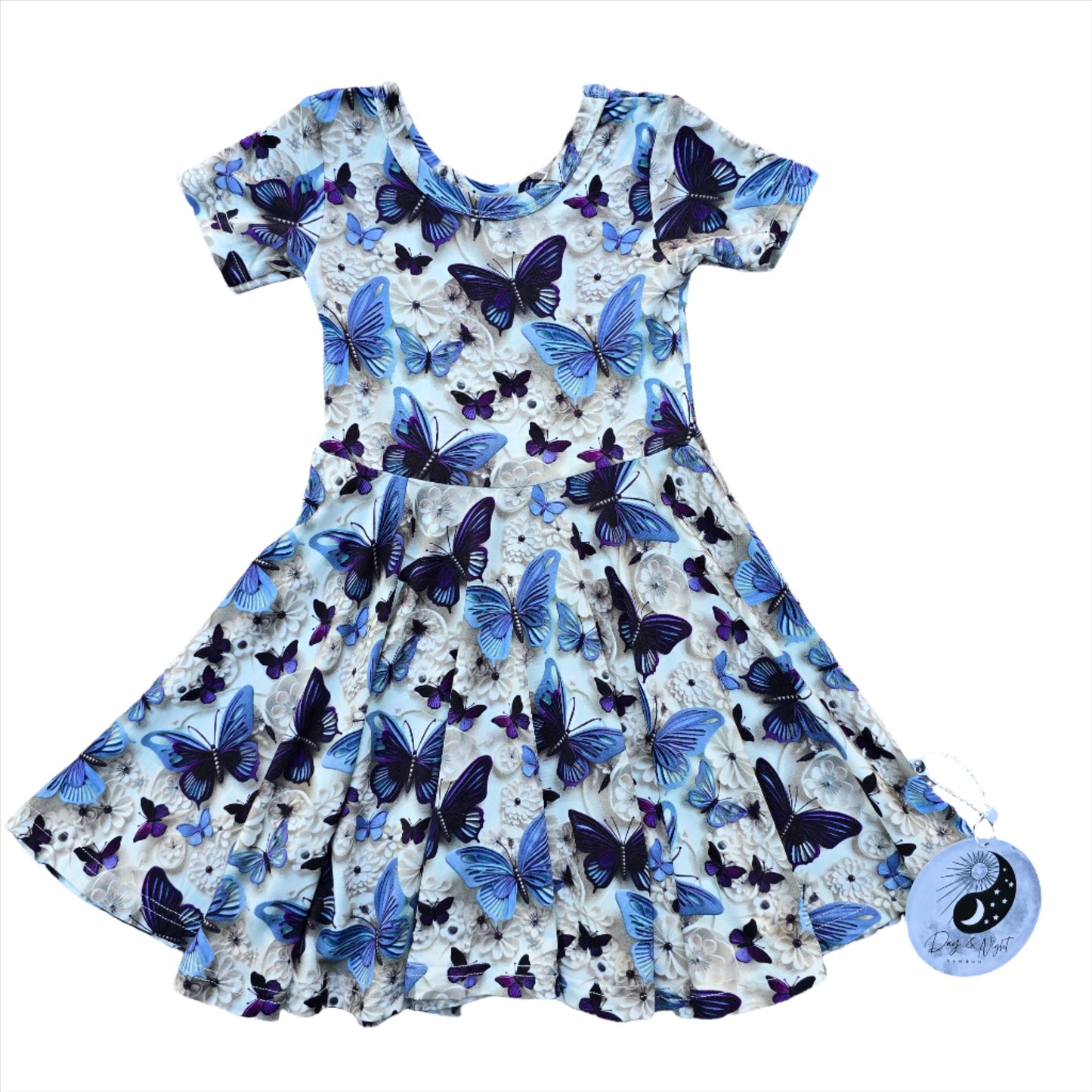 Moonlight Butterflies - Bamboo Twirl Dress