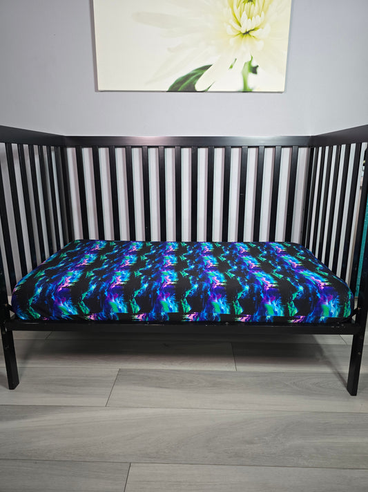 Aurora Northern Lights 2.0 - Bamboo Crib Sheet